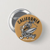 Kalifornien surfen im endlosen Sommer Button (Vorne & Hinten)