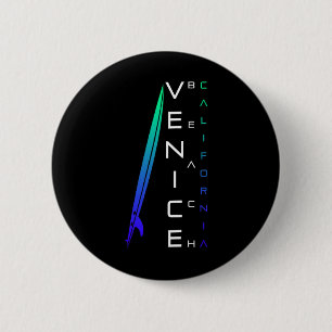 Kalifornien Surfen - Venice Beach - Stylische Stra Button