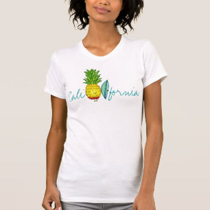Kalifornien-Surfer-Ananas T-Shirt