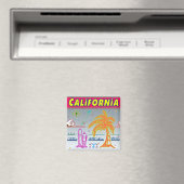 "KALIFORNIEN" Surfer Beach Magnet (In Situ (Geschirrspüler))