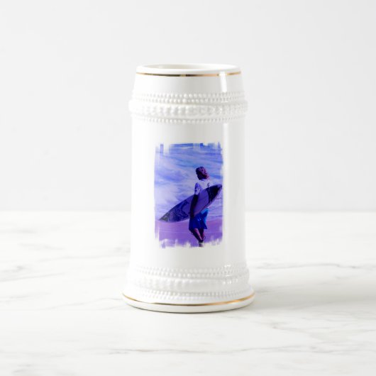 Kalifornien-Surfer-Bier Stein Bierglas (Mittel)