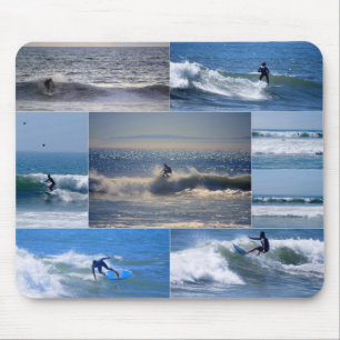 Kalifornien-Surfer-Collage Mousepad