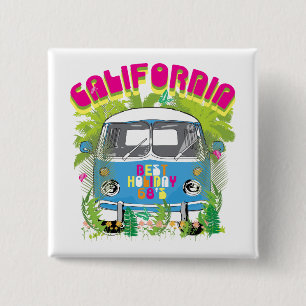 Kalifornien Surfing Van Button