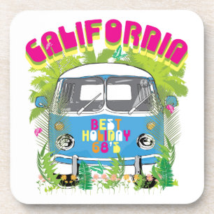 Kalifornien Surfing Van Untersetzer