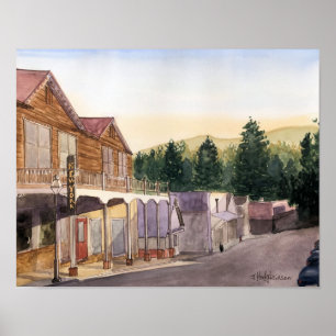 KALIFORNIEN-SZENEN - AQUARELL POSTER