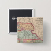 Kalifornien, Territorien von Oregon, Washington Button (Vorne & Hinten)