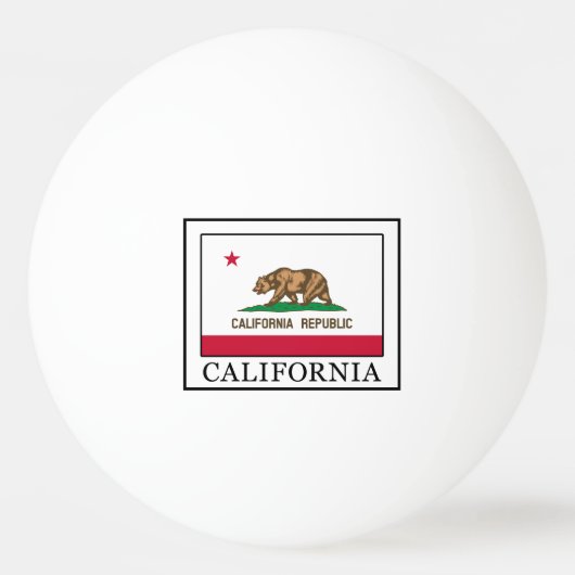 Kalifornien Tischtennisball (Vorderseite)