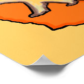 Kalifornien tragen Staat-Symbol Orange-Gedicht Poster (Ecke)