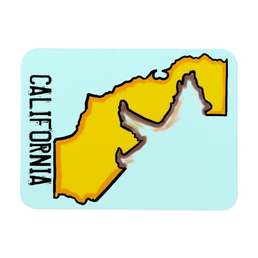 Kalifornien tragen Staat-Symbol Souvenirmagnet Magnet (Horizontal)