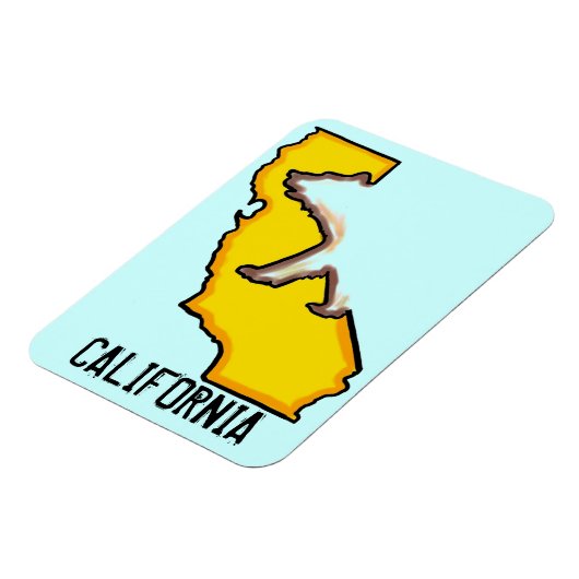 Kalifornien tragen Staat-Symbol Souvenirmagnet Magnet (Linke Seite)
