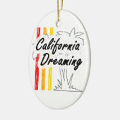 Kalifornien-Träumen Keramikornament (Links)