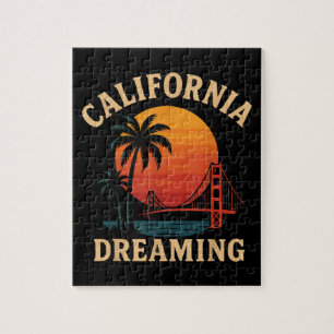 Kalifornien Träumerei Golden Gate Bridge Sonnenunt Puzzle