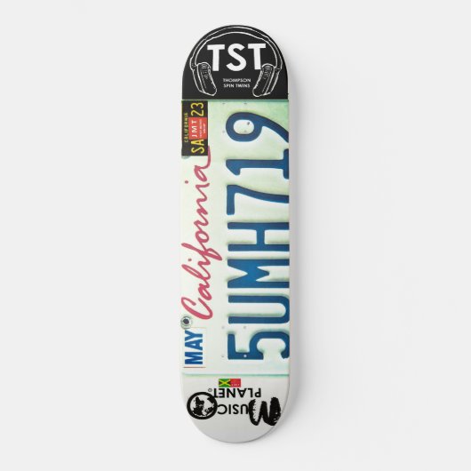 KALIFORNIEN/TST-Skateboard Skateboard (Vorderseite)