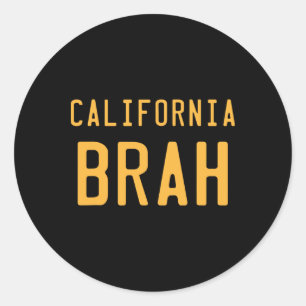 Kalifornien Typ Retro Westküste Socal Norcal Surfe Runder Aufkleber