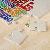 Kalifornien-Typografie-Textabbildung Puzzle (Seite)