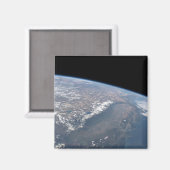 Kalifornien und Nevada wurden aus dem All gesehen. Magnet (Vorderseite/Rückseite)