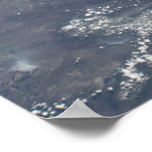 Kalifornien und Nevada wurden aus dem All gesehen. Poster (Ecke)