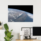 Kalifornien und Nevada wurden aus dem All gesehen. Poster (Heimbüro)