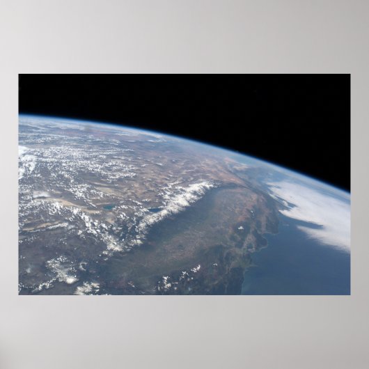 Kalifornien und Nevada wurden aus dem All gesehen. Poster (Vorne)