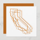 Kalifornien-Unschärfeeinladung Einladung (Vorne/Hinten)