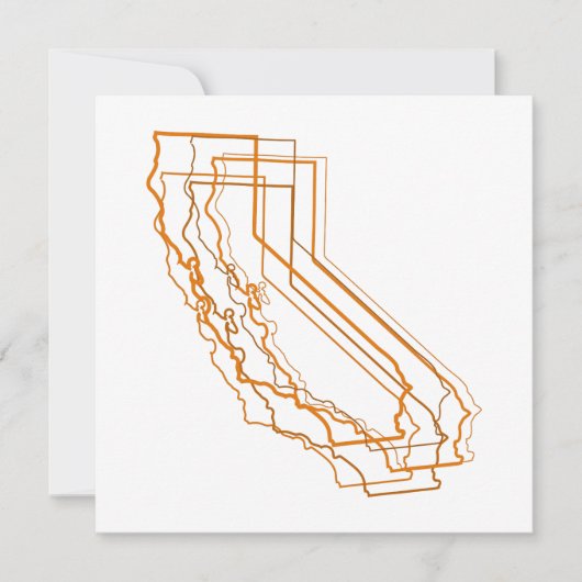 Kalifornien-Unschärfeeinladung Einladung (Vorderseite)