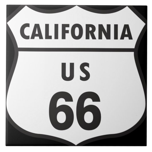 Kalifornien US 66 Keramikfliese (Vorderseite)