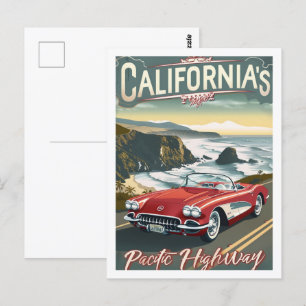 Kalifornien USA Amerika Vintage Berühmter Reiseort Postkarte