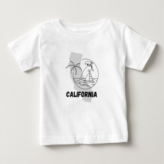 Kalifornien USA Baby T-shirt (Vorderseite)
