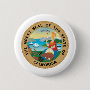 Kalifornien, USA Button
