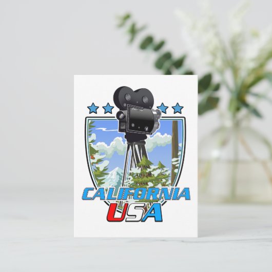 Kalifornien USA Feiertagspostkarte (Stehend Vorderseite)