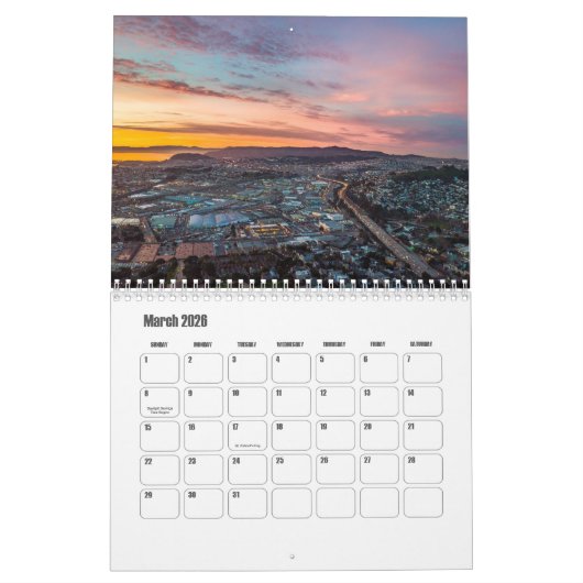 Kalifornien-USA-Kalender Kalender (Mär 2026)
