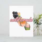 Kalifornien USA Kartenposter (Stehend Vorderseite)