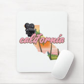 Kalifornien USA Kartenposter Mousepad (Mit Mouse)