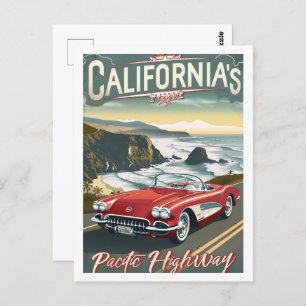 Kalifornien USA Vintag Berühmter Reiseort Postkarte