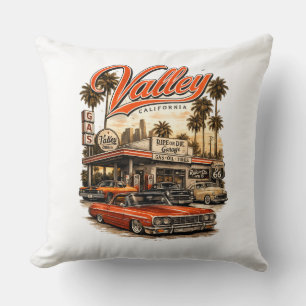 Kalifornien Valley Retro-Wurfkissen Vintage-Tank Kissen