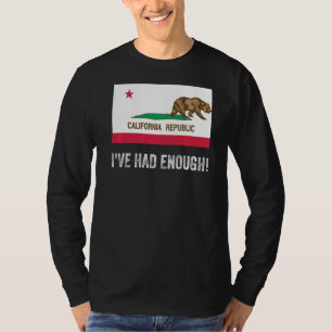 Kalifornien Verließ Links mit genügend Fahne T-Shirt