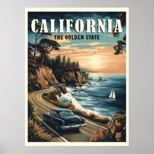 Kalifornien Vintage Poster