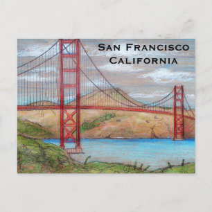 Kalifornien Vintage Tourismus Reise Hinzufügen Postkarte