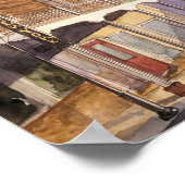 KALIFORNIEN - WASSERFARBE POSTER (Ecke)