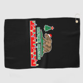 Kalifornien Weihnachten Golfhandtuch (Horizontal)