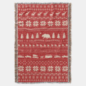 Kalifornien Weihnachten Niedlichen Urlaub Weihnach Decke (Vorderseite Vertikal)