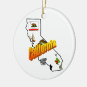 Kalifornien-Weihnachtsbaum-Verzierung Keramik Ornament (Links)