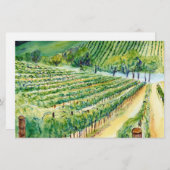 Kalifornien Weingarten Briefpapier (Vorne/Hinten)