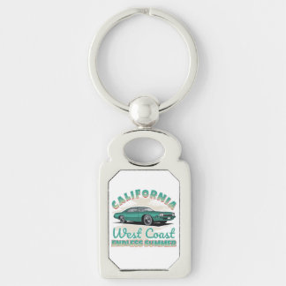 Kalifornien Westküste Vintage Auto Metall Schlüsselanhänger
