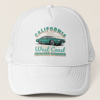 Kalifornien Westküste Vintage-Auto Truckerkappe