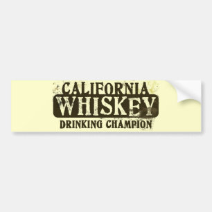 Kalifornien-Whisky-trinkender Meister Autoaufkleber