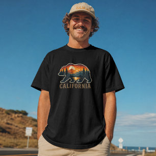 Kalifornien-Wildnis-Bären-Sonnenuntergang T-Shirt