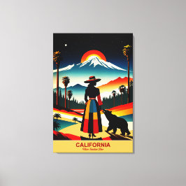 Kalifornien: Wo Sonnenschein lebt Leinwanddruck