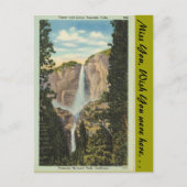 Kalifornien, Yosemite Falls Postkarte (Vorderseite)