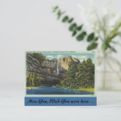 Kalifornien, Yosemite Falls Postkarte (Stehend Vorderseite)